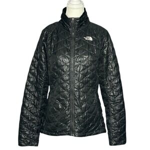 The North Face Thermoball Womens Black Insulated Puffer Jacket Full Zip Small